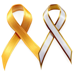 Yellow Ribbon On White Png 47 PNG Image