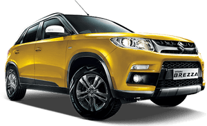 Yellow S U V Vitara Brezza Isolated PNG