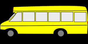 Yellow School Bus Graphic PNG with transparent background