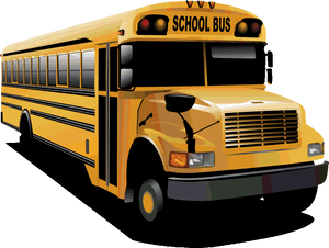 School Bus Clipart - Vector School Bus Clipart, HD Png Download PNG