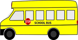 Yellow School Bus Illustration PNG Image