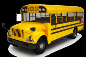 Yellow School Bus Isolated PNG