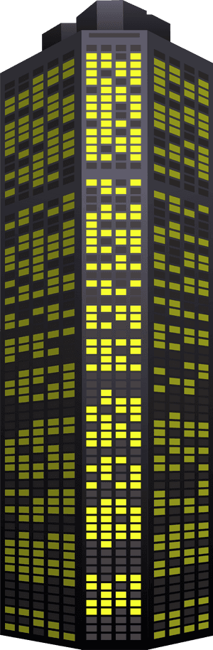 Yellow Skyscraper Png Clip Art, Transparent Png PNG image with transparent background