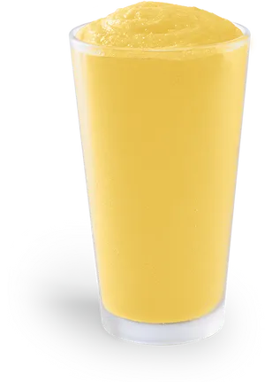 Yellow Smoothie Glass Black Background PNG Image