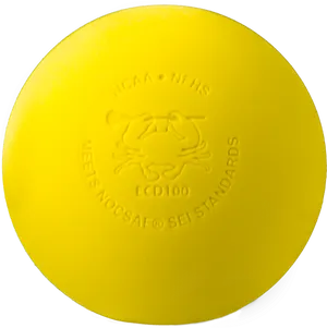 Yellow Sports Ball Certification Mark PNG Image