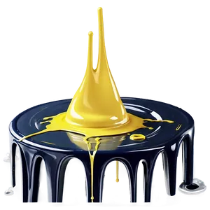 Yellow Spray Paint Drip Png Hhl90 PNG Image