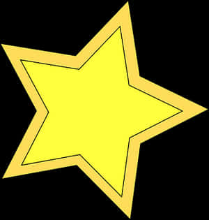 Yellow Star Graphic PNG image with transparent background