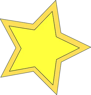 Yellow Star Graphic PNG Image