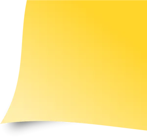 Yellow_ Sticky_ Note_ Corner_ Curl PNG Image