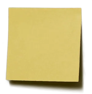 Yellow Sticky Note Paper Texture PNG Image