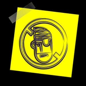 Yellow Stylized Head Icon PNG image with transparent background