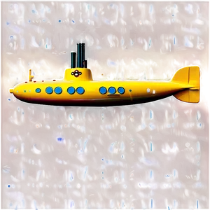 Yellow Submarine In The Ocean Depths Png Kpi18 PNG Image