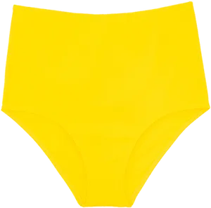 Yellow Swimwear Bottoms PNG Image