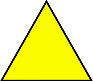 Another Simple Example Could Involve A Triangle - Yellow Triangle Png PNG