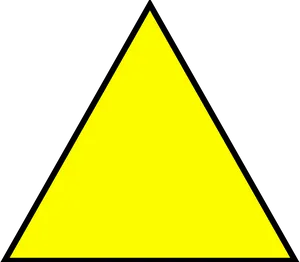 Yellow Triangle Graphic PNG Image