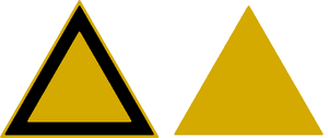 Triangle Sign Model Yellow Stock By Wuestenbrand On - Yellow Triangle Transparent Background PNG