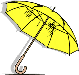 Transparent Yellow Umbrella Clipart - Yellow Umbrella Umbrella Clipart Png, Png Download PNG image with transparent background