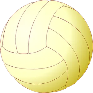 Yellow Volleyball Graphic PNG Image