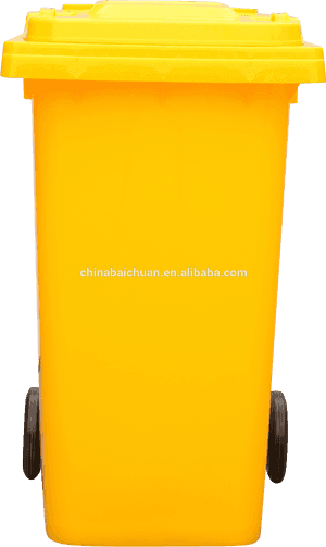 Yellow Trash Bin Clipart, HD Png Download PNG image with transparent background