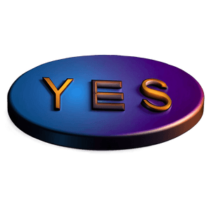Yes 3D Button PNG 3 PNG image with transparent background