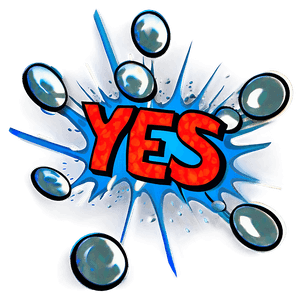 Yes Comic Bubble PNG 06112024 PNG image with transparent background