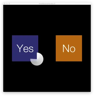 Yes No Interactive Buttons PNG Image