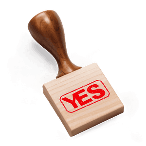 Yes Rubber Stamp PNG kjs14 PNG image with transparent background