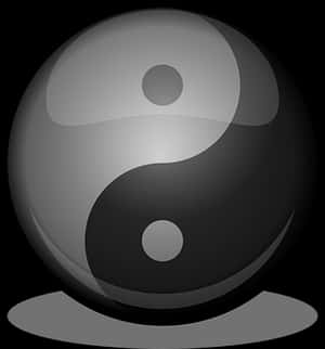 Yin Yang Sphere Illustration PNG image with transparent background
