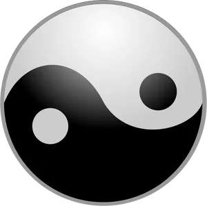 Yin Yang Symbol Balance PNG Image