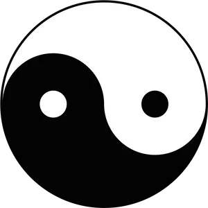 Yin Yang Symbol Balance Contrast.png PNG Image