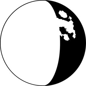 Moon Phase Interface Symbol - Half Moon Clip Art, HD Png Download PNG with transparent background