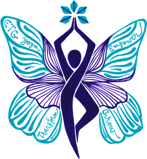 Empowertransformgrowyoga Resize - Yoga Butterfly Art, HD Png Download PNG image with transparent background