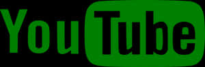 You Tube Logo Green Background PNG with transparent background