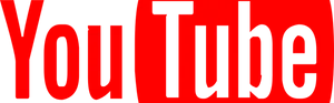 You Tube Logo Red Black Background PNG Image