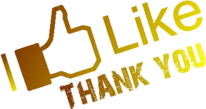 You Tube Thank You Like Graphic PNG Image