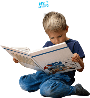 Boy Reading Book Png, Transparent Png PNG image with transparent background