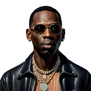 Young Dolph Caricature PNG 06122024 PNG with transparent background