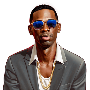 Young Dolph Caricature PNG mvl5 PNG with transparent background
