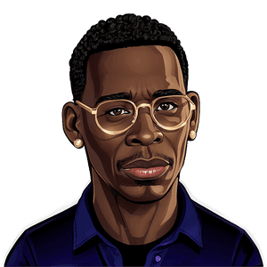 Young Dolph Cartoon Style PNG 06122024 PNG with transparent background