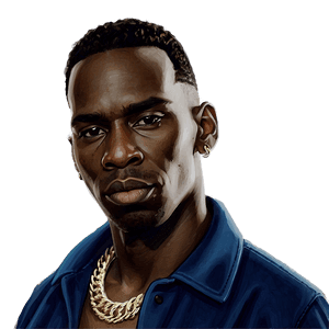 Young Dolph Rapper PNG qqc22 PNG with transparent background