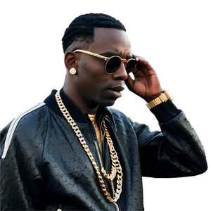 Young Dolph With Headphones Png 34 PNG Image