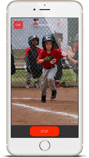 Youth Baseball Live Stream PNG Image