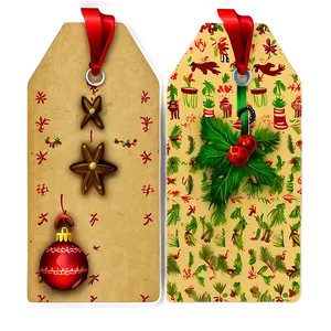 Yuletide Cheer Gift Tag Png Dse67 PNG Image