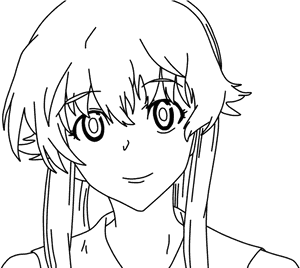 Mirai Nikki Yuno Gasai Knife - Yuno Gasai Para Dibujar, HD Png Download PNG image with transparent background