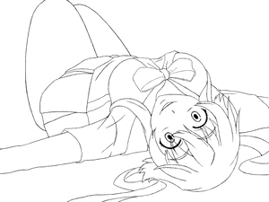 Transparent Yuno Gasai Png - Line Art Yuno Gasai, Png Download PNG image with transparent background