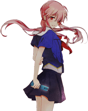 Yuno Gasai Png - Mirai Nikki Png Yuno, Transparent Png PNG image with transparent background