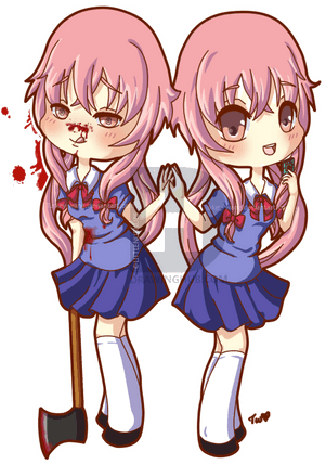 Yuno Gasai Cute Chibi, HD Png Download PNG image with transparent background