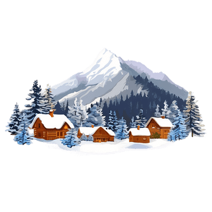 Zakopane Winter Scene PNG kxx29 PNG image with transparent background