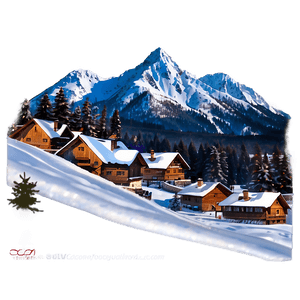 Zakopane Winter Scene PNG ycb PNG image with transparent background