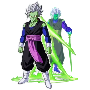 Zamasu God Split Cut Png Nlc13 PNG Image